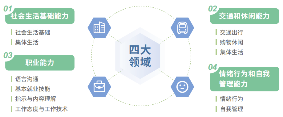 特殊儿童职业能力评估四大领域